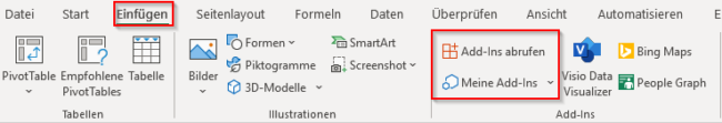Add-Ins einfügen