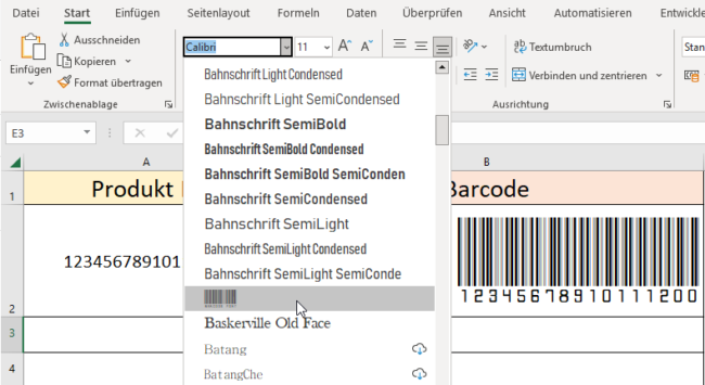 Barcodes Und Qr Codes In Excel Erstellen Office 8356