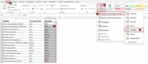 Bedingte Formatierung