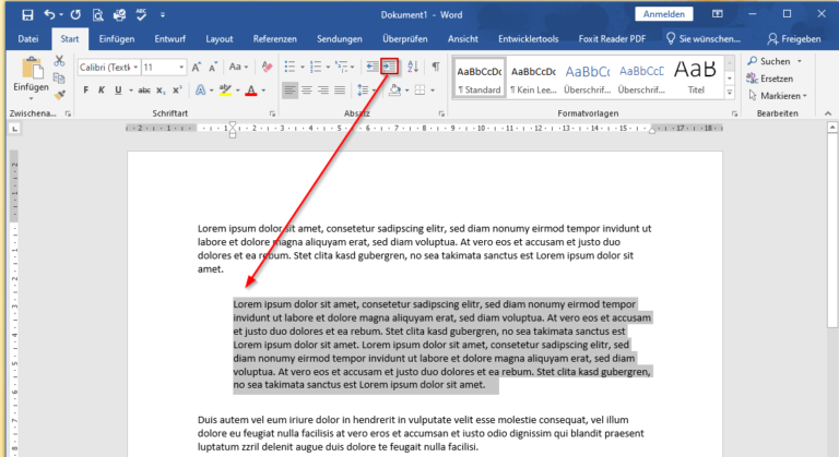 Word: Absatzformatierung - Office-Lernen.com