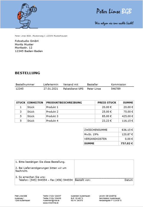 Bestellung-Fotostudio