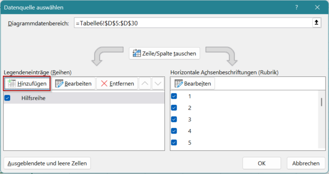 Datenquelle hinzufügen