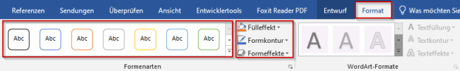 Diagramm formatieren