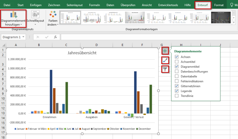 Diagramm in Excel erstellen und bearbeiten - Office-Lernen.com