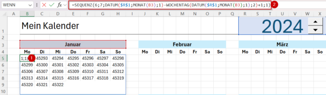 Formel Datum