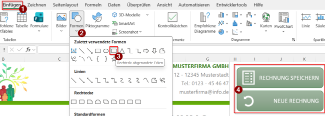 Formen einfügen