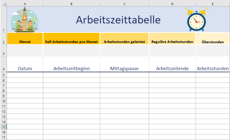 Excel Formel Arbeitszeit Berechnen Mit Pause Arbeitszeiten mit Excel berechnen - Office-Lernen.com