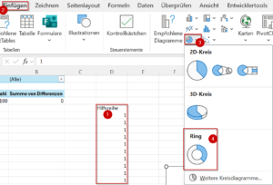 Ringdiagramm einfügen