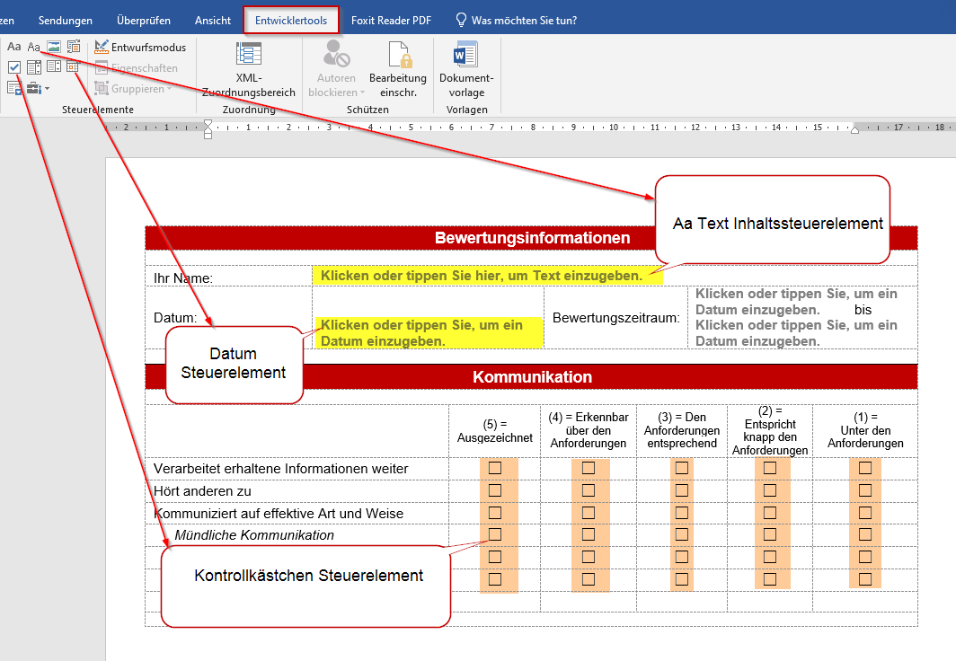 Word Formular Erstellen Schutzen Und Bearbeiten Office Lernen Com