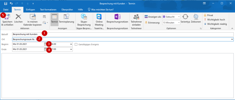 Outlook: Termin oder Besprechung in Outlook Kalender erstellen - Office-Lernen.com