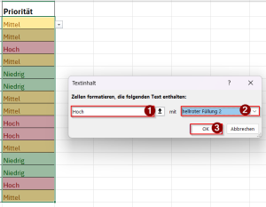 Textinhalt hervorheben